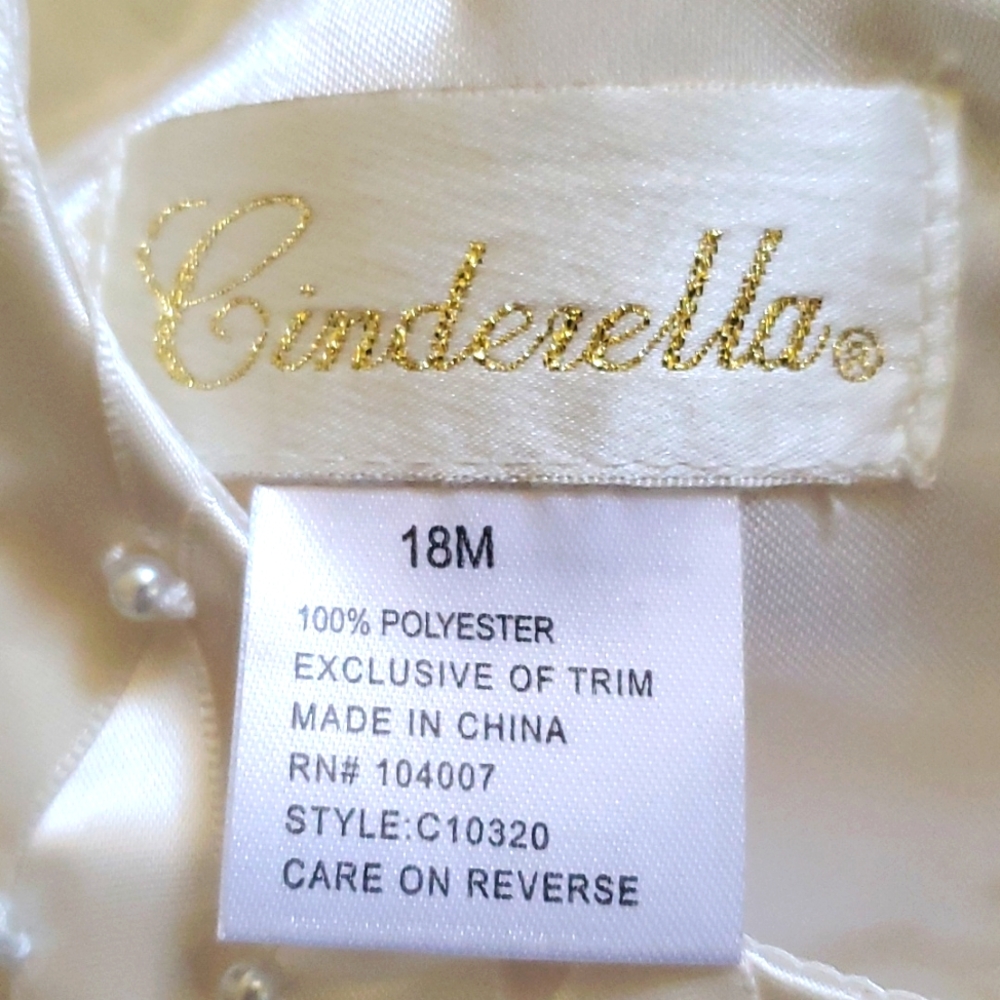 NWT Cinderella by Special Occasions 18M Cream Dress - Picture 7 of 9